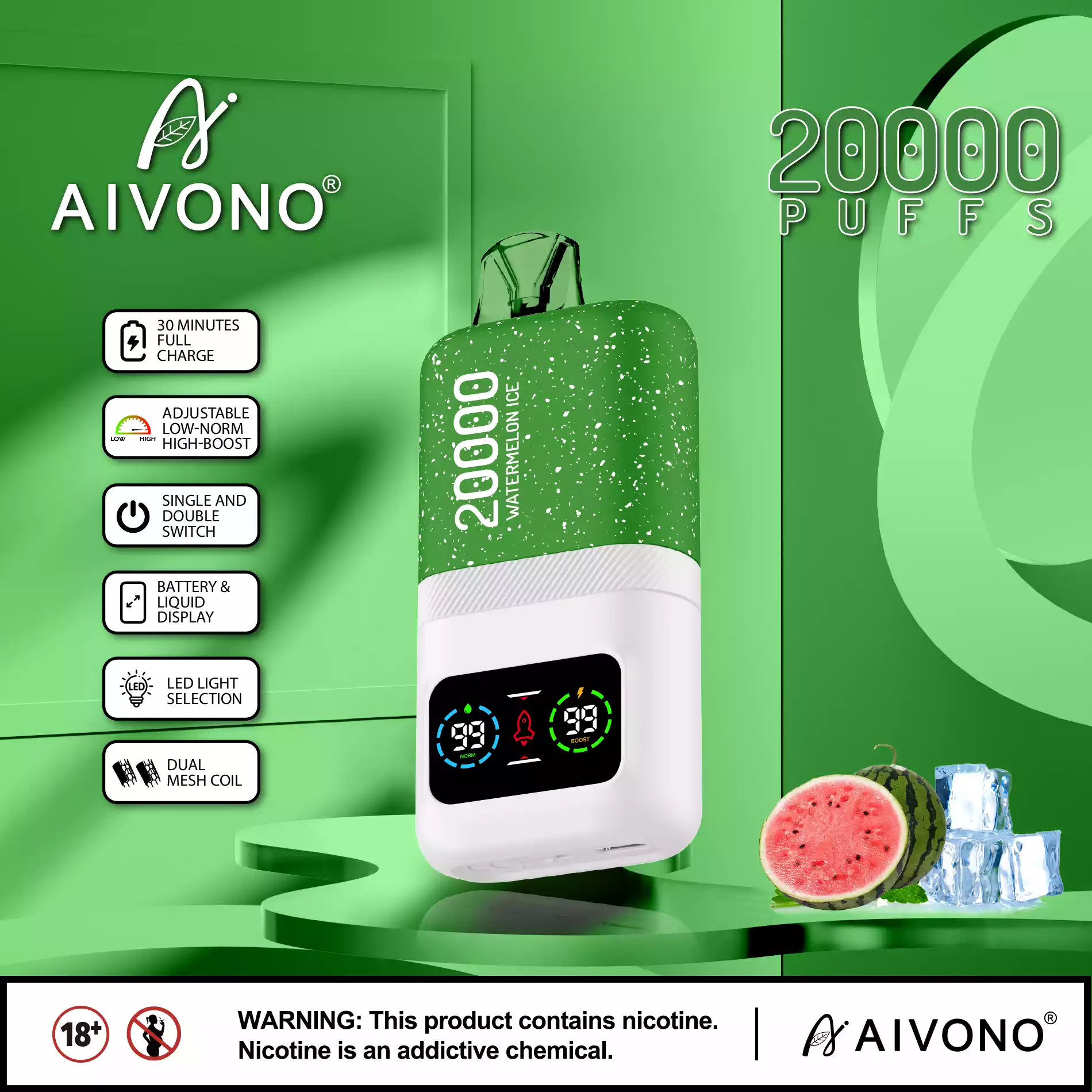 AIVONO AIM MAGIC 20000 Puffs 0% 2% 3% 5% Nicotine Latest Original Disposable Vape Pen (1) AIVONO AIM MAGIC 20000 Puffs 0% 2% 3% 5% Nicotine Latest Original Disposable Vape Pen (1)