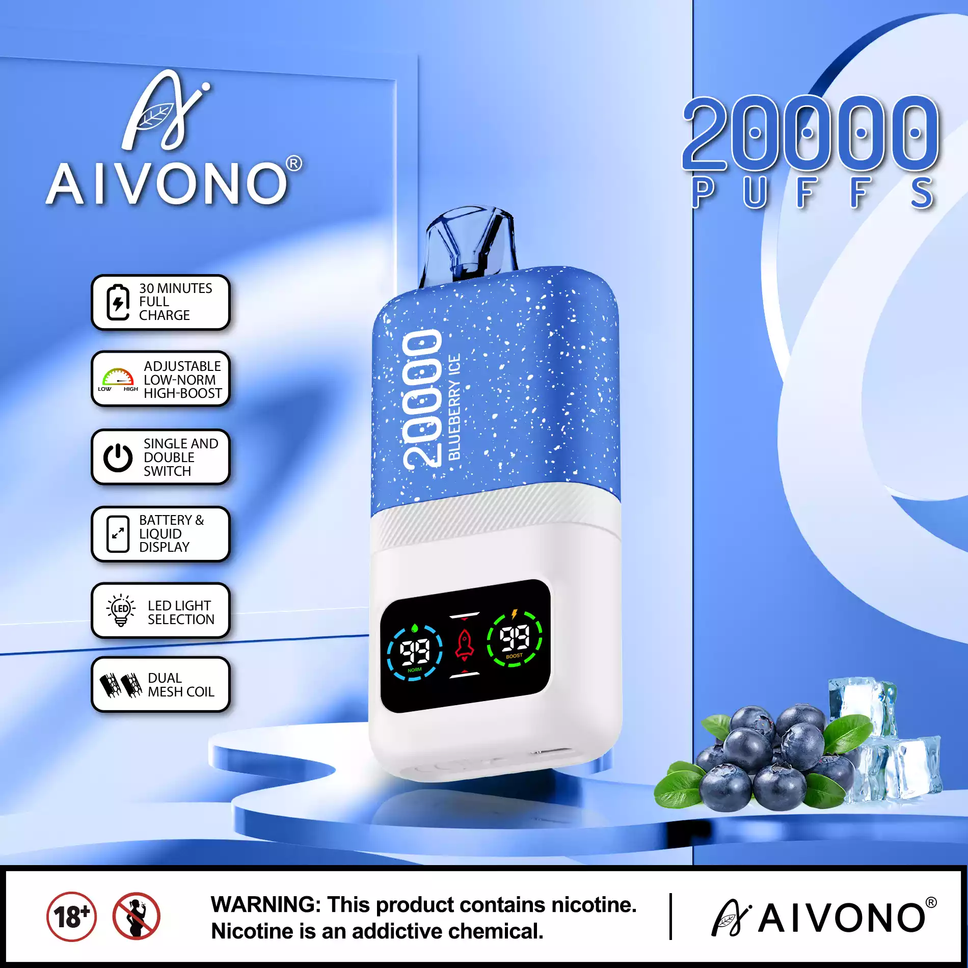 AIVONO AIM MAGIC 20000 Puffs 0% 2% 3% 5% Nicotine Latest Original Disposable Vape Pen (2) AIVONO AIM MAGIC 20000 Puffs 0% 2% 3% 5% Nicotine Latest Original Disposable Vape Pen (2)