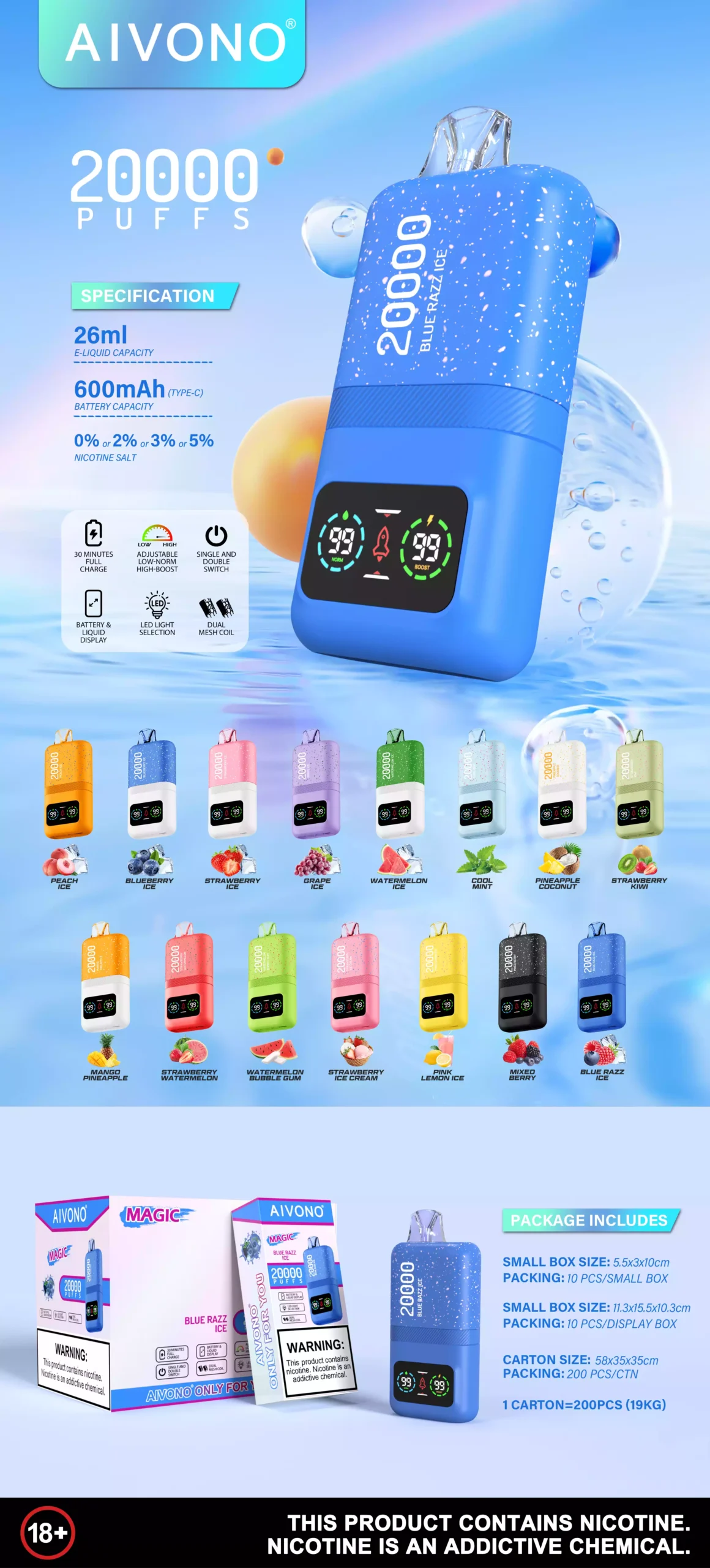 AIVONO AIM MAGIC 20000 Puffs Perfect for Wholesalers and Retailers (19) AIVONO AIM MAGIC 20000 Puffs Perfect for Wholesalers and Retailers (19)