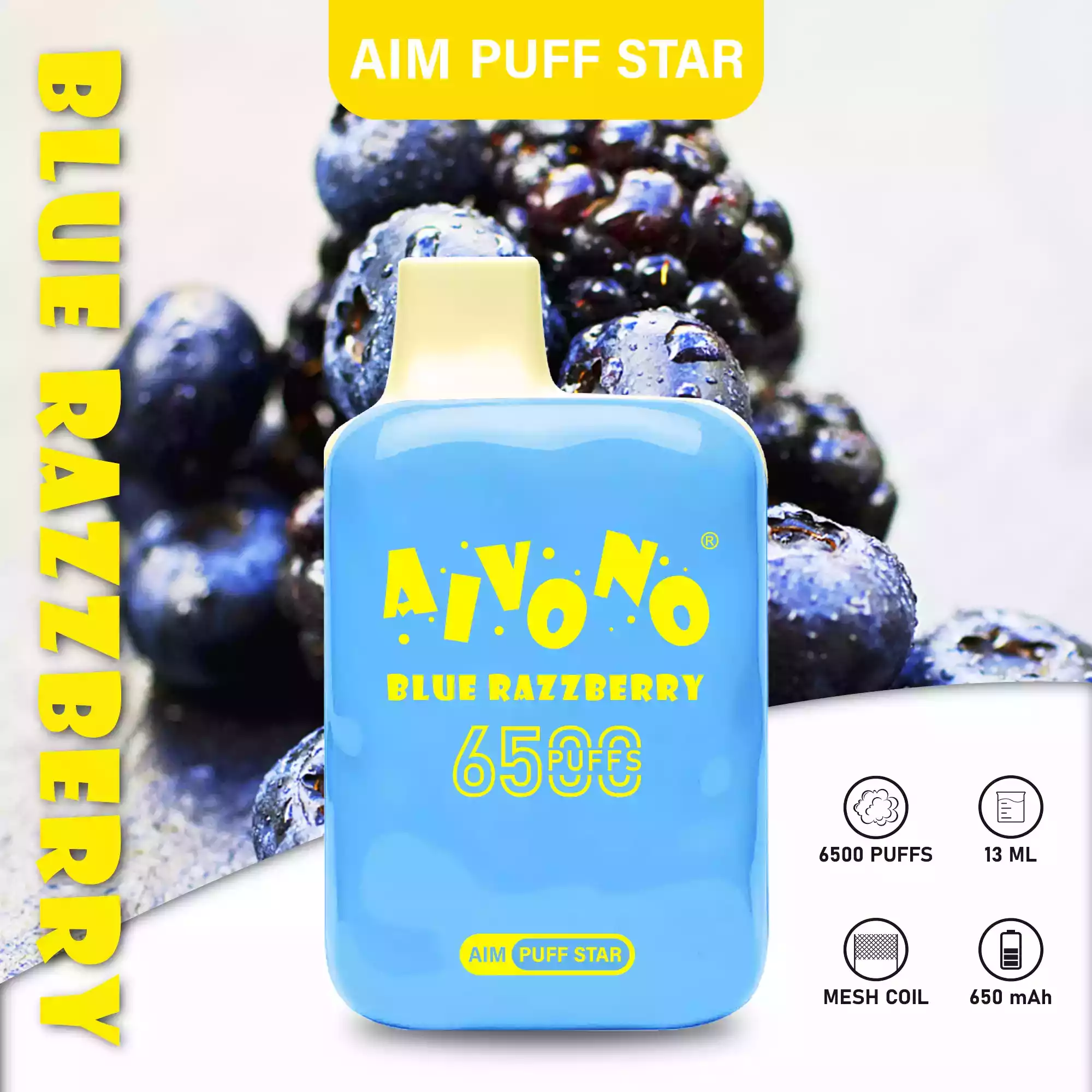 AIVONO AIM PUFFSTAR 6500 Puffs 0% 2% 5% Nicotine Disposable Vape Pen (5) (2) AIVONO AIM PUFFSTAR 6500 Puffs 0% 2% 5% Nicotine Disposable Vape Pen (5) (2)