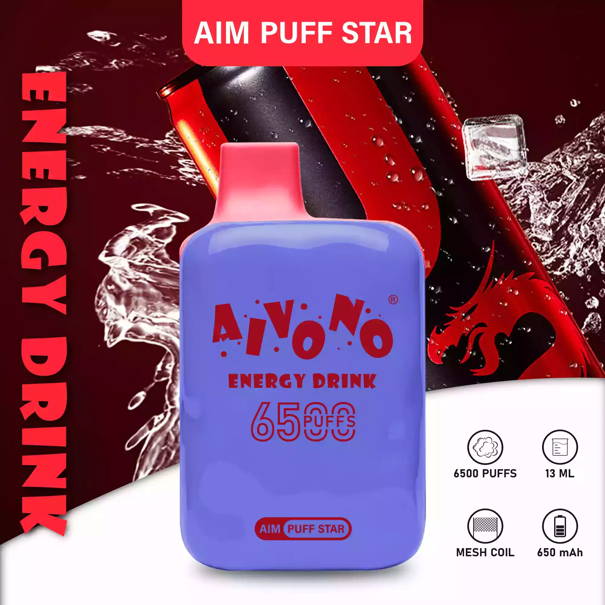 AIVONO AIM PUFFSTAR 6500 Puffs 0% 2% 5% Nicotine Disposable Vape Pen (6) (2) AIVONO AIM PUFFSTAR 6500 Puffs 0% 2% 5% Nicotine Disposable Vape Pen (6) (2)