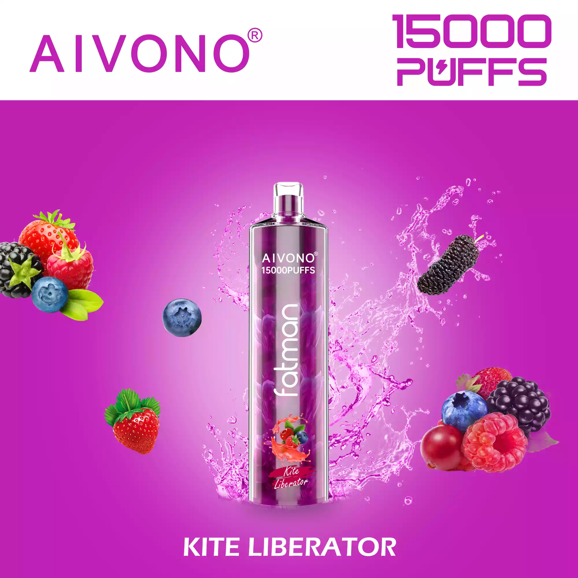 AIVONO FATMAN 15000 Puffs 0% 2% 3% 5% Nicotina Vape Pen desechable (4) AIVONO FATMAN 15000 Puffs 0% 2% 3% 5% Nicotina Vape Pen desechable (4)