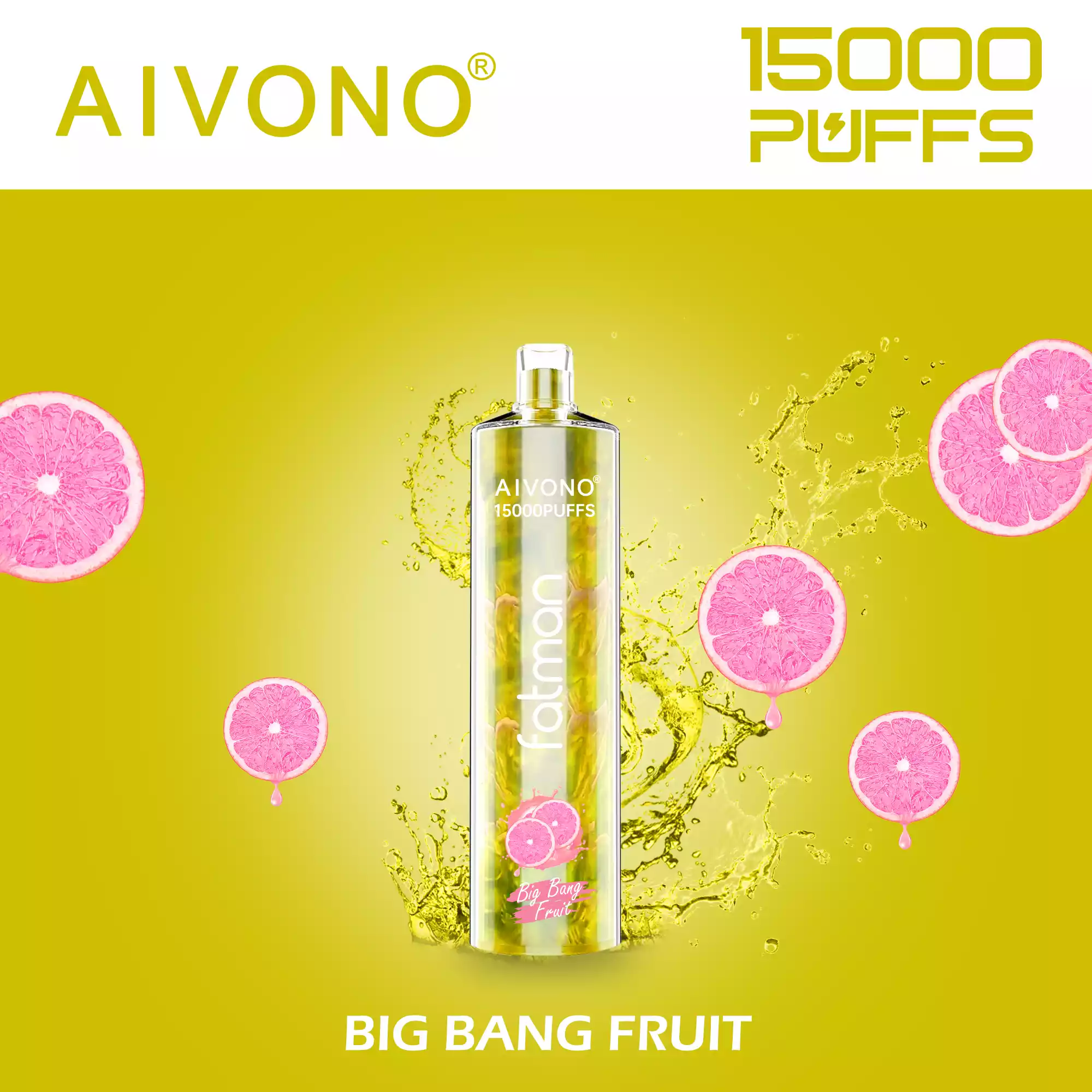 AIVONO FATMAN 15000 Puffs 0% 2% 3% 5% Nicotina Vape Pen desechable (7) AIVONO FATMAN 15000 Puffs 0% 2% 3% 5% Nicotina Vape Pen desechable (7)