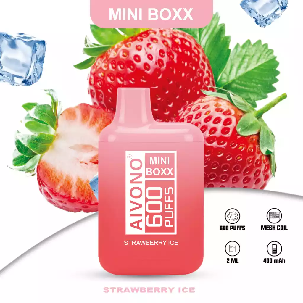AIVONO MINI BOXX 600 Puffs 0% 2% 5% Nicotina Vape Pen desechable (7) AIVONO MINI BOXX 600 Puffs 0% 2% 5% Nicotina Vape Pen desechable (7)