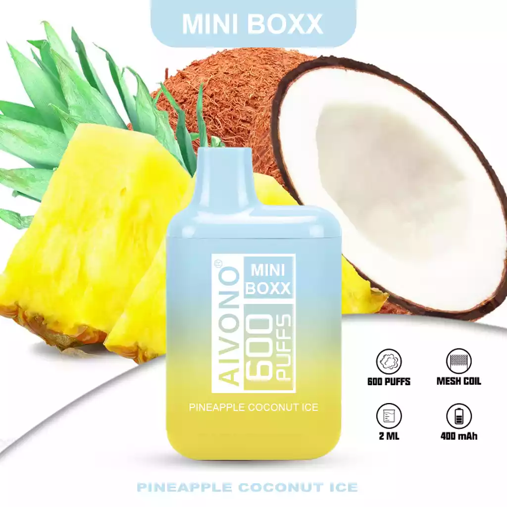 AIVONO MINI BOXX 600 Puffs 0% 2% 5% Nicotina Vape Pen desechable (9) AIVONO MINI BOXX 600 Puffs 0% 2% 5% Nicotina Vape Pen desechable (9)