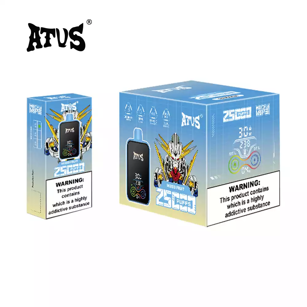 ATVS 25000 Puffs Disposable Vape with Mesh Coil and 20ml Prefilled Liquid (10) ATVS 25000 Puffs Disposable Vape with Mesh Coil and 20ml Prefilled Liquid (10)