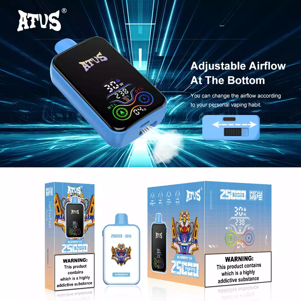 ATVS 25000 Puffs Disposable Vape with Mesh Coil and 20ml Prefilled Liquid (22) ATVS 25000 Puffs Disposable Vape with Mesh Coil and 20ml Prefilled Liquid (22)