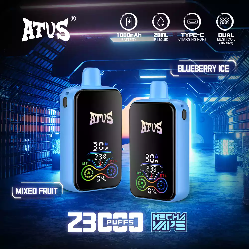 ATVS 25000 Puffs Disposable Vape with Mesh Coil and 20ml Prefilled Liquid (7) ATVS 25000 Puffs Disposable Vape with Mesh Coil and 20ml Prefilled Liquid (7)