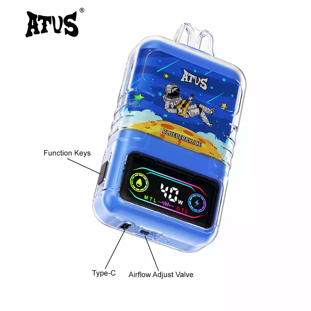 ATVS 30000 Puffs 2% 5% Nicotine New LED Display Vape Electronic Cigarette Pod (10) ATVS 30000 Puffs 2% 5% Nicotine New LED Display Vape Electronic Cigarette Pod (10)