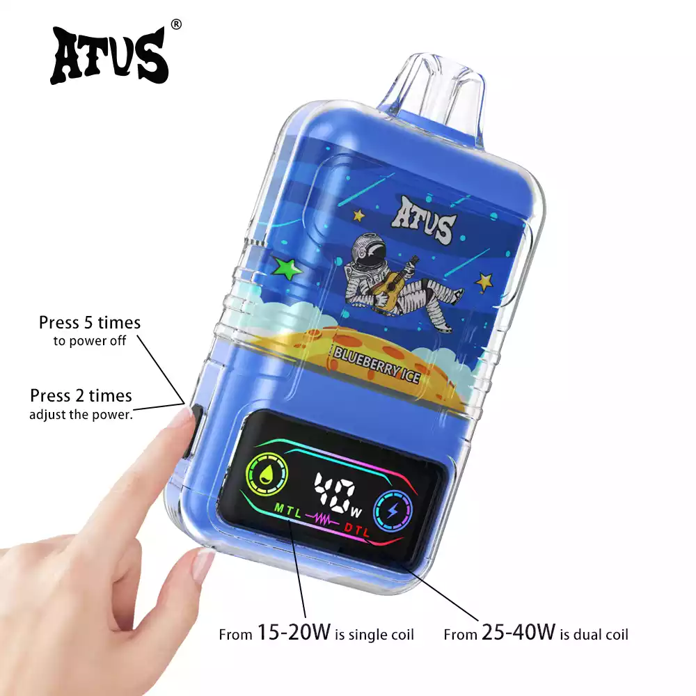 ATVS 30000 Puffs 2% 5% Nicotine New LED Display Vape Electronic Cigarette Pod (12) ATVS 30000 Puffs 2% 5% Nicotine New LED Display Vape Electronic Cigarette Pod (12)