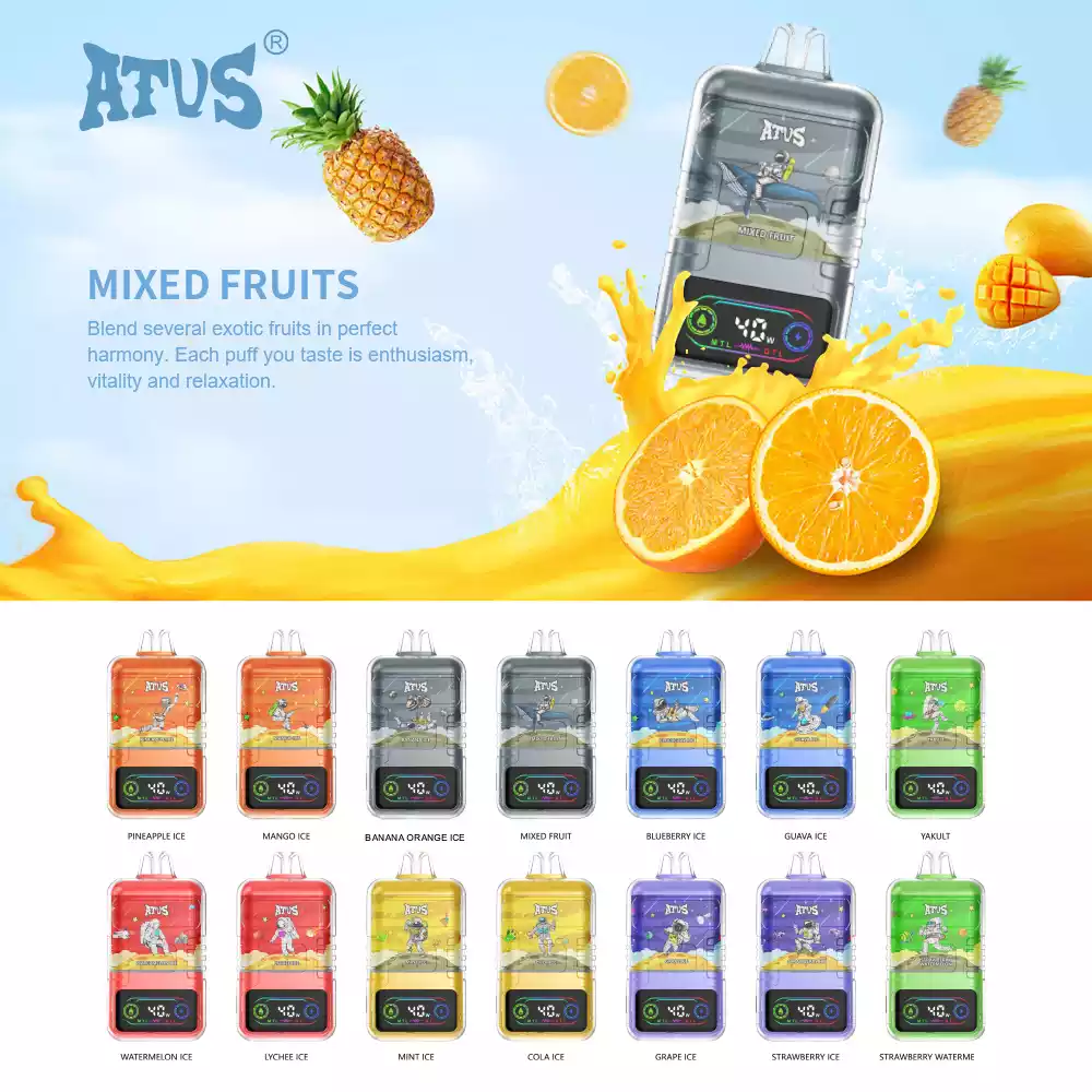 ATVS 30000 Puffs 2% 5% Nicotine New LED Display Vape Electronic Cigarette Pod (16) ATVS 30000 Puffs 2% 5% Nicotine New LED Display Vape Electronic Cigarette Pod (16)