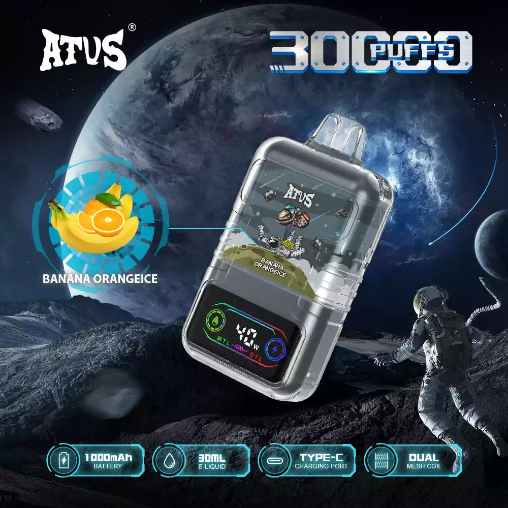 ATVS 30000 Puffs 2% 5% Nicotine New LED Display Vape Electronic Cigarette Pod (2) ATVS 30000 Puffs 2% 5% Nicotine New LED Display Vape Electronic Cigarette Pod (2)