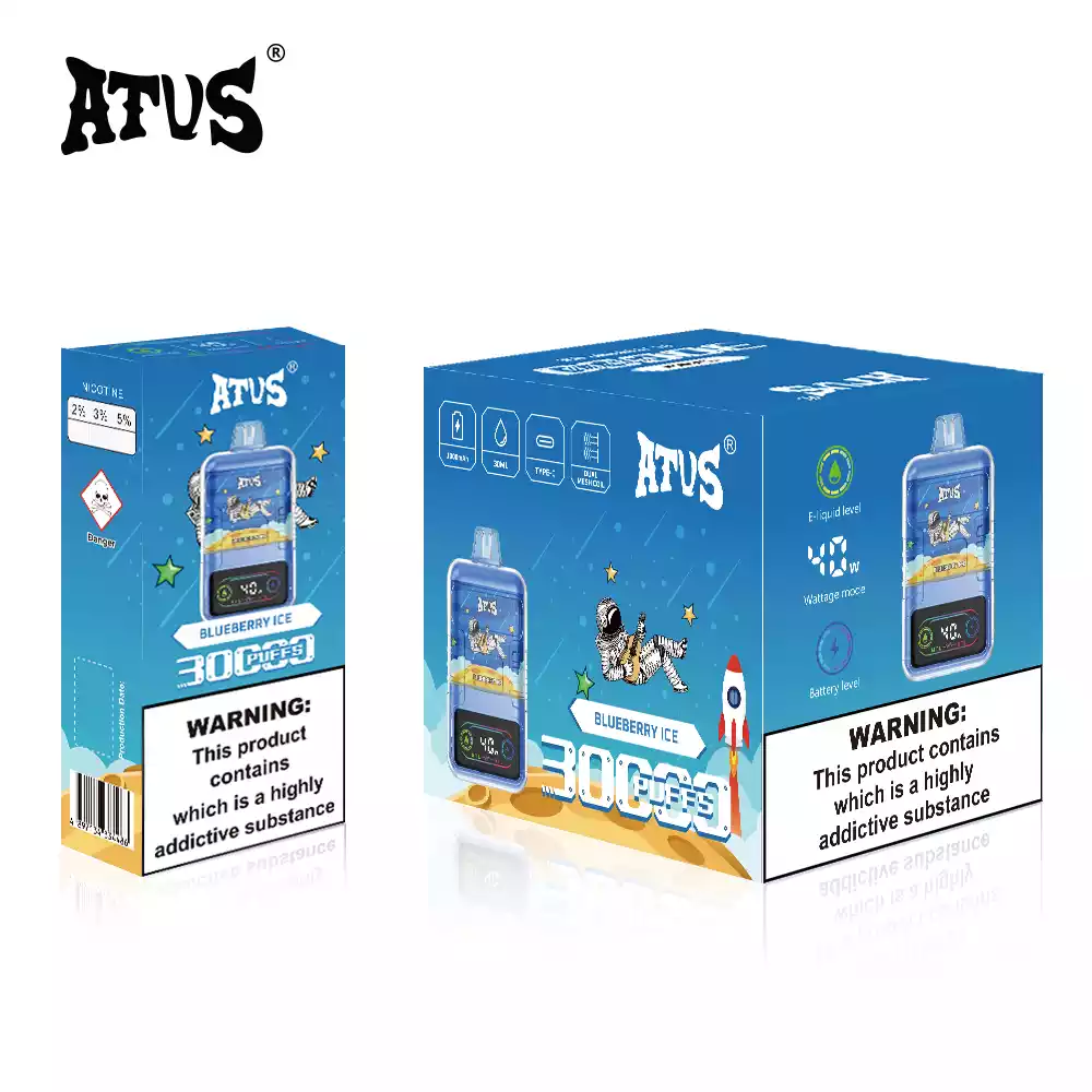 ATVS 30000 Puffs 2% 5% Nicotine New LED Display Vape Electronic Cigarette Pod (7) ATVS 30000 Puffs 2% 5% Nicotine New LED Display Vape Electronic Cigarette Pod (7)