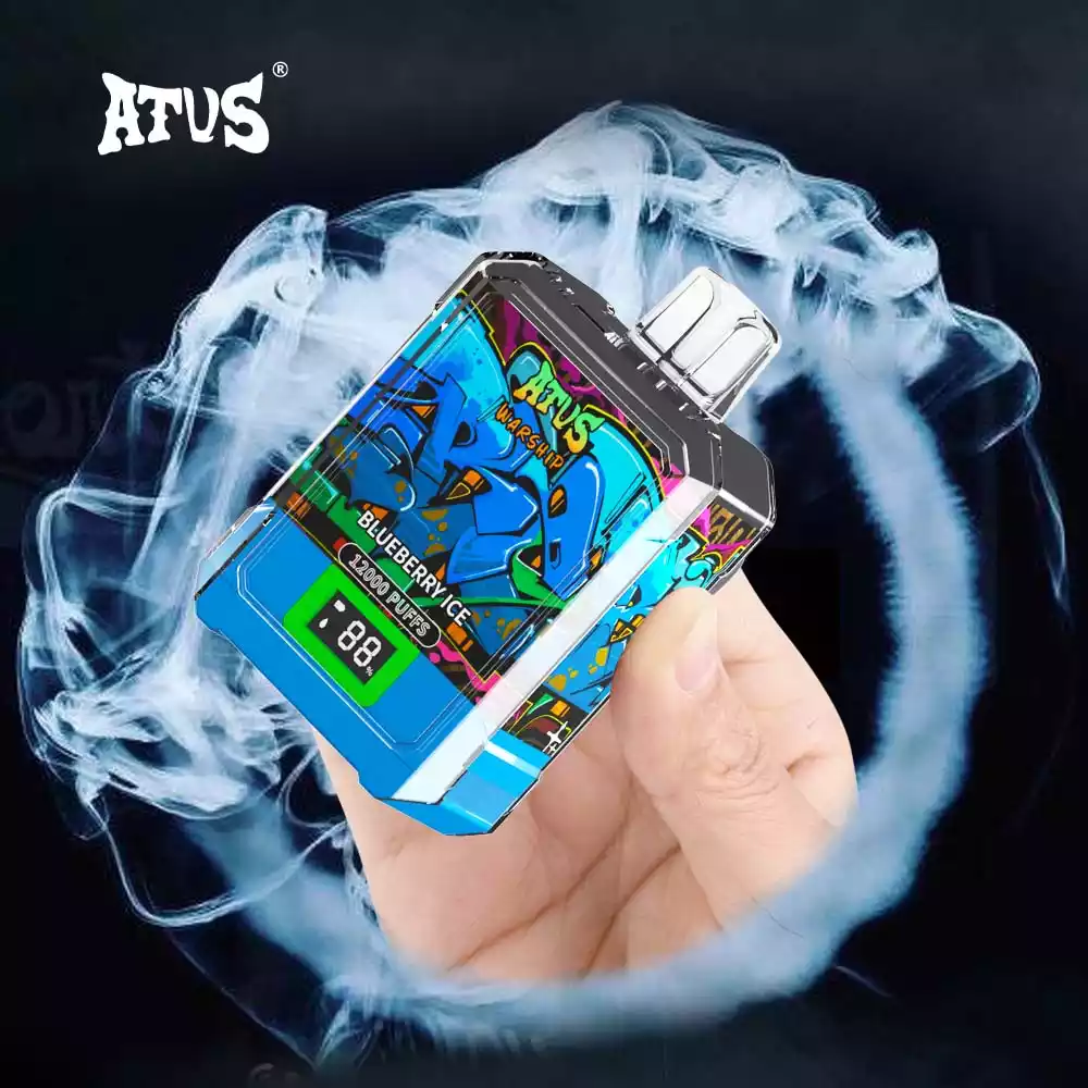ATVS Disposable 12000 Puffs 2% 5% Nicotine New LED Display Vape Electronic Cigarette Pod (12) ATVS Disposable 12000 Puffs 2% 5% Nicotine New LED Display Vape Electronic Cigarette Pod (12)