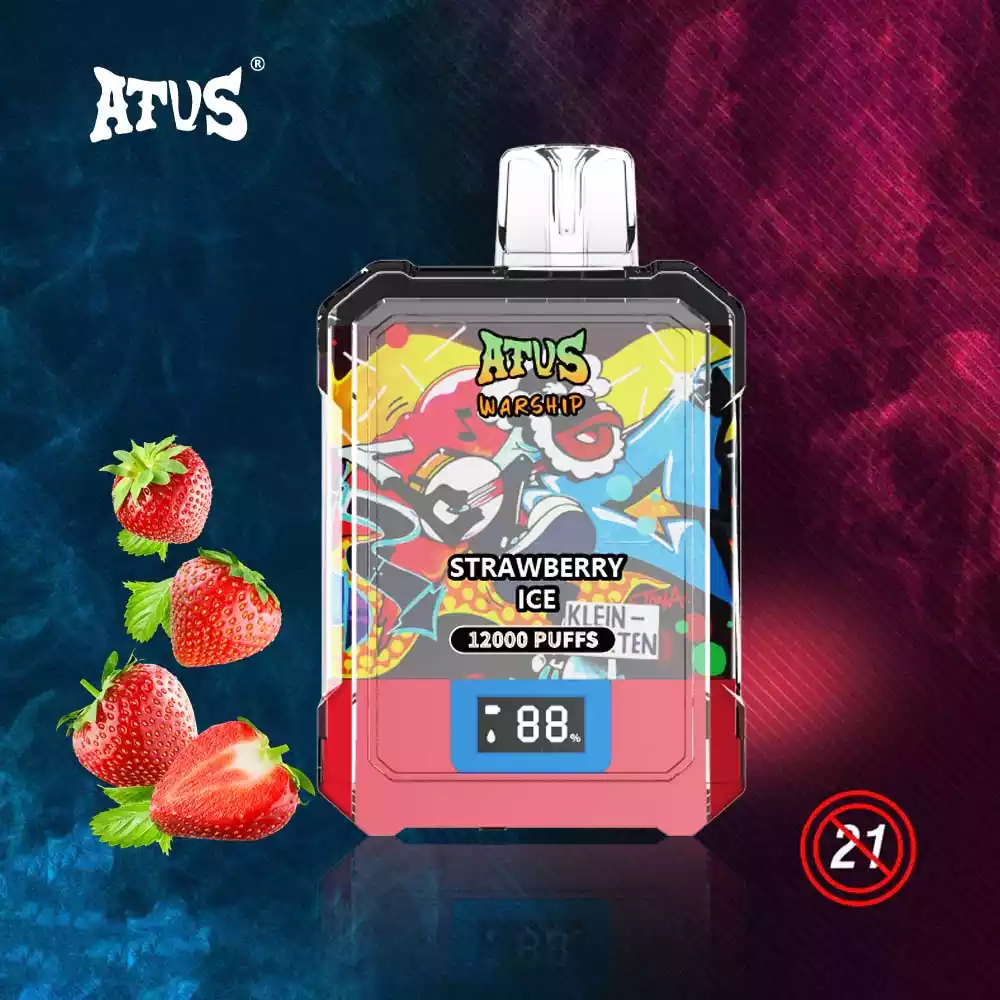 ATVS Disposable 12000 Puffs 2% 5% Nicotine New LED Display Vape Electronic Cigarette Pod (15) ATVS Disposable 12000 Puffs 2% 5% Nicotine New LED Display Vape Electronic Cigarette Pod (15)