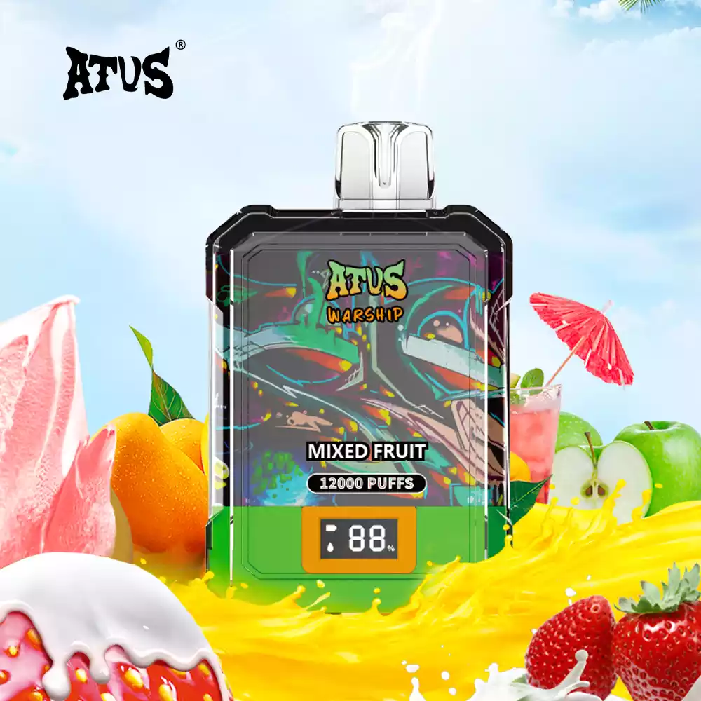 ATVS Disposable 12000 Puffs 2% 5% Nicotine New LED Display Vape Electronic Cigarette Pod (18) ATVS Disposable 12000 Puffs 2% 5% Nicotine New LED Display Vape Electronic Cigarette Pod (18)