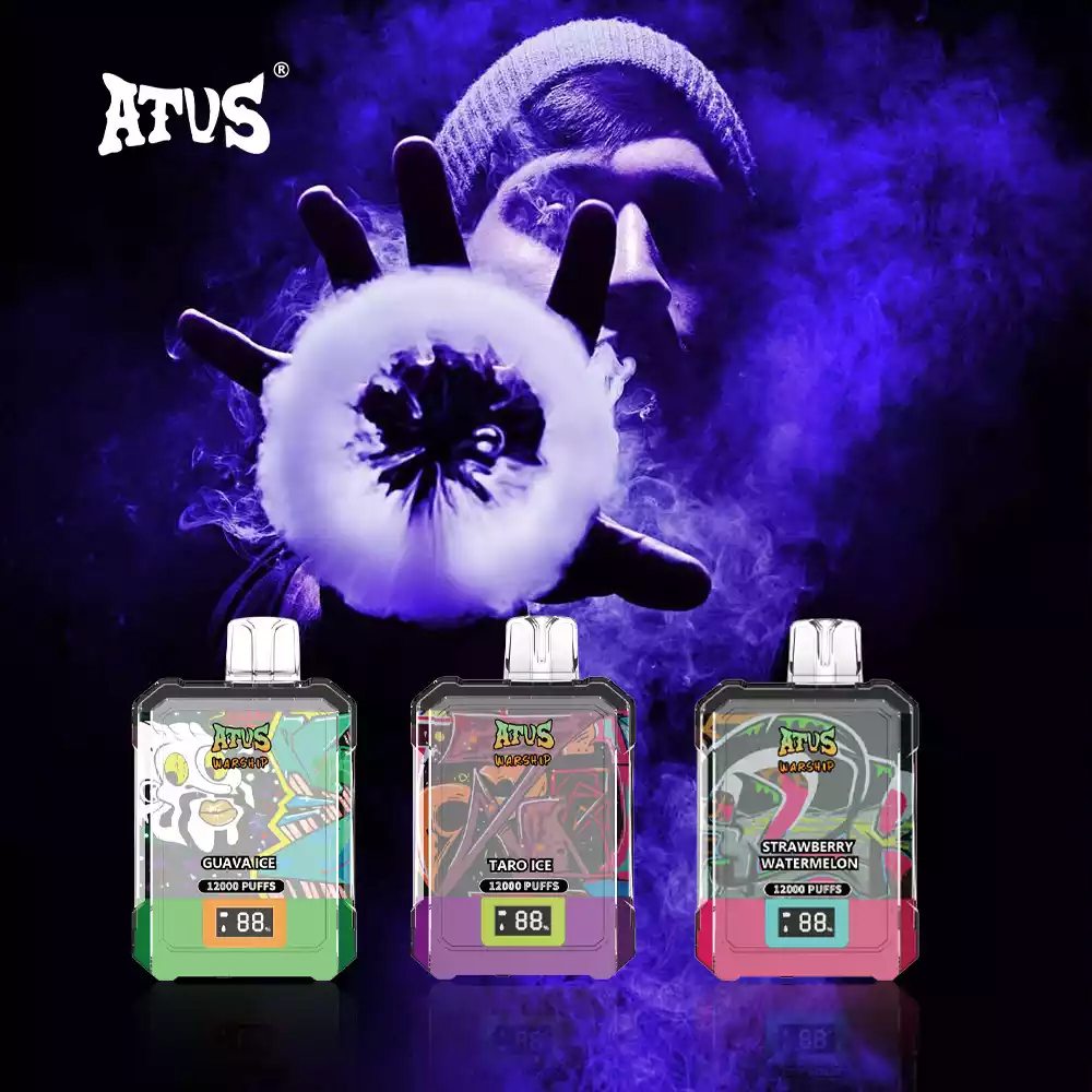 ATVS Disposable 12000 Puffs 2% 5% Nicotine New LED Display Vape Electronic Cigarette Pod (23) ATVS Disposable 12000 Puffs 2% 5% Nicotine New LED Display Vape Electronic Cigarette Pod (23)