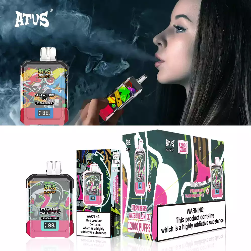 ATVS Disposable 12000 Puffs 2% 5% Nicotine New LED Display Vape Electronic Cigarette Pod (30) ATVS Disposable 12000 Puffs 2% 5% Nicotine New LED Display Vape Electronic Cigarette Pod (30)