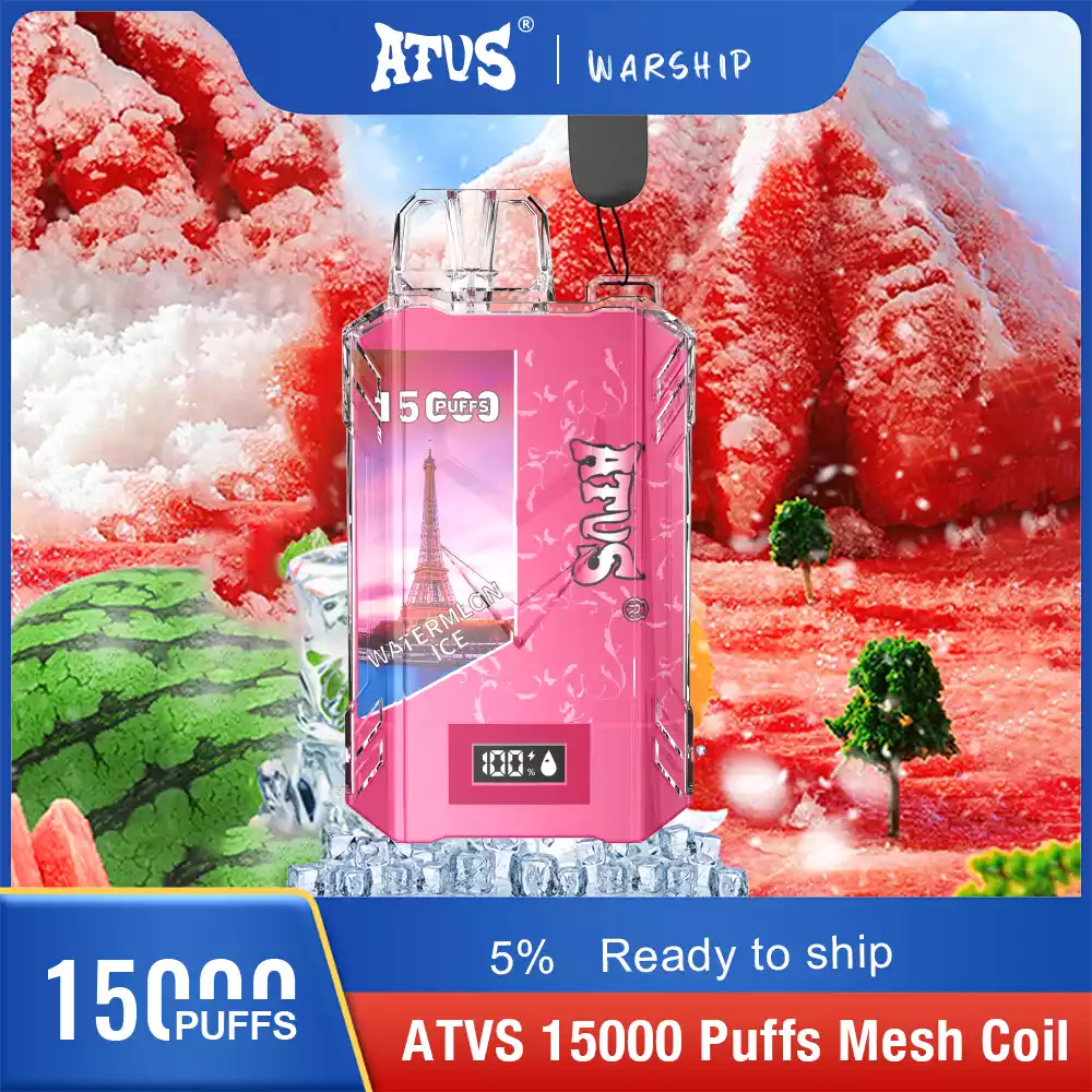ATVS Disposable 15000 Puffs 2% 5% Nicotine New LED Display Vape Electronic Cigarette Pod (2) ATVS Disposable 15000 Puffs 2% 5% Nicotine New LED Display Vape Electronic Cigarette Pod (2)