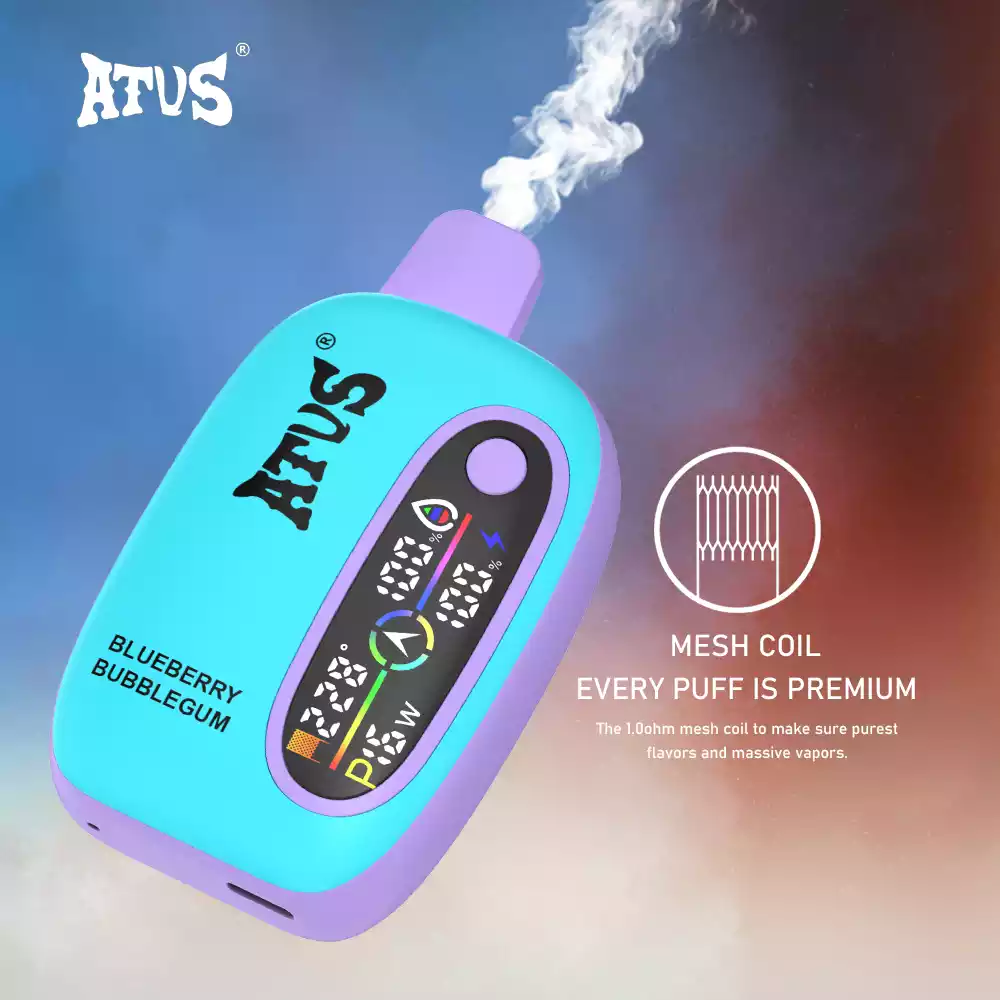 ATVS Disposable 16000 Puffs 2% 5% Nicotine New LED Display Vape Electronic Cigarette Pod (14) ATVS Disposable 16000 Puffs 2% 5% Nicotine New LED Display Vape Electronic Cigarette Pod (14)