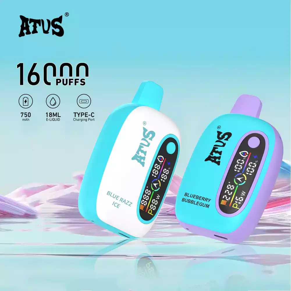 ATVS Disposable 16000 Puffs 2% 5% Nicotine New LED Display Vape Electronic Cigarette Pod (5) ATVS Disposable 16000 Puffs 2% 5% Nicotine New LED Display Vape Electronic Cigarette Pod (5)