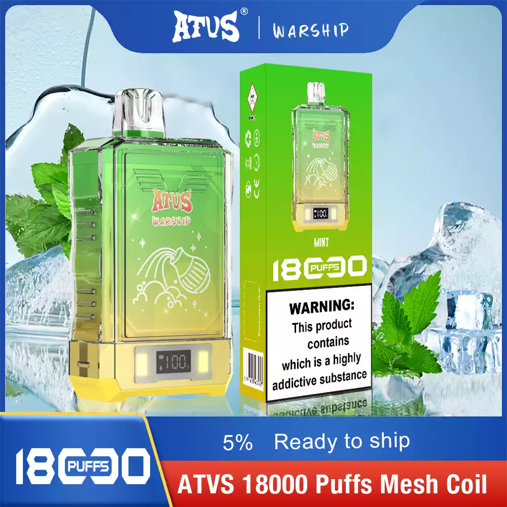 ATVS Disposable 18000 Puffs 2% 5% Nicotine New LED Display Vape Electronic Cigarette Pod (14) ATVS Disposable 18000 Puffs 2% 5% Nicotine New LED Display Vape Electronic Cigarette Pod (14)