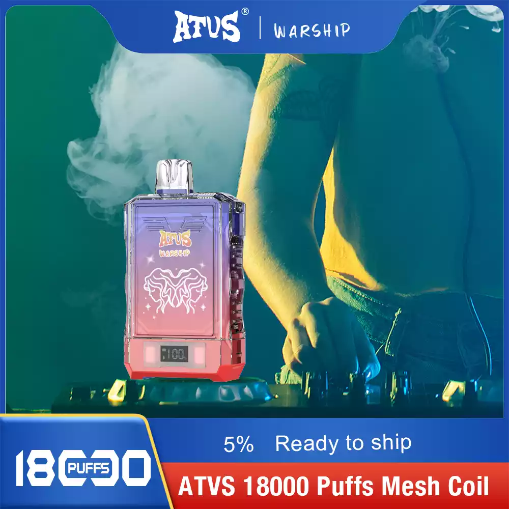 ATVS Disposable 18000 Puffs 2% 5% Nicotine New LED Display Vape Electronic Cigarette Pod (19) ATVS Disposable 18000 Puffs 2% 5% Nicotine New LED Display Vape Electronic Cigarette Pod (19)