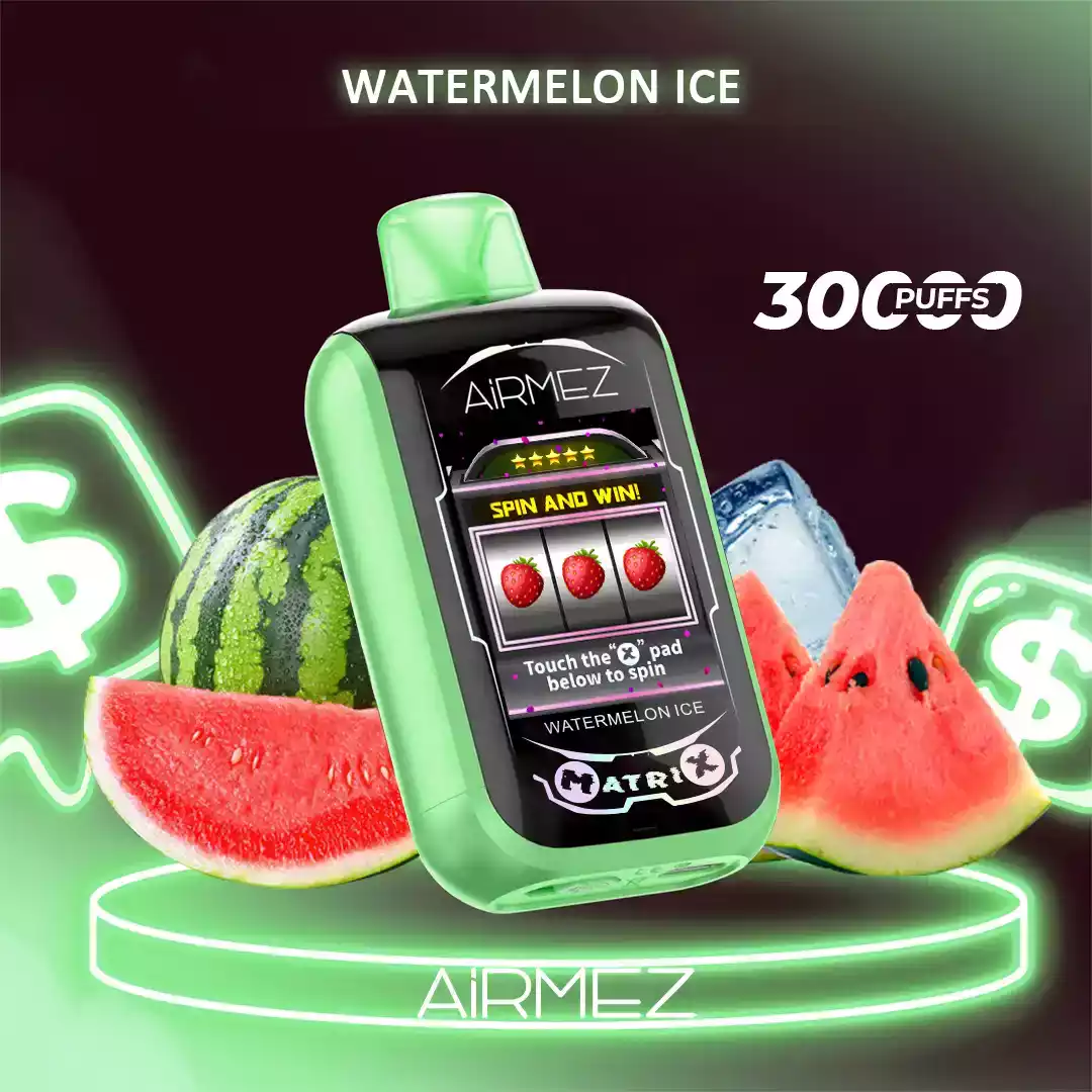 Airmez Matrix Pro 30000 Puffs Dual Mesh Box Disposable Vape with LED Display (16) Airmez Matrix Pro 30000 Puffs Dual Mesh Box Disposable Vape with LED Display (16)
