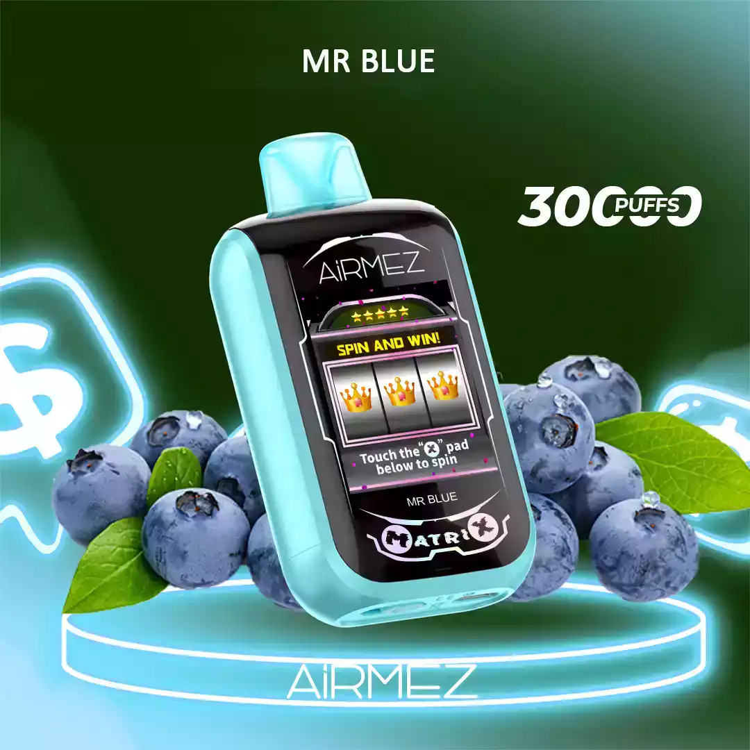 Airmez Matrix Pro 30000 Puffs Dual Mesh Box Disposable Vape with LED Display (8) Airmez Matrix Pro 30000 Puffs Dual Mesh Box Disposable Vape with LED Display (8)