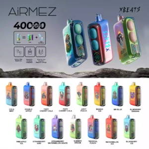 Airmez Xbeats 40000 Puffs Dual Mesh Box Disposable Vape with Adjustable Dual Airflow Modes