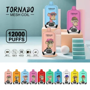 Aupo TORNADO 12000 boccate Vape usa e getta con bobina a rete 20ml liquido preriempito e