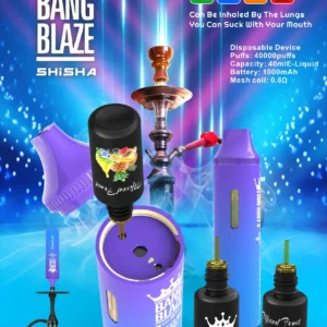 BANG BLAZE 40000 Puffs BK40 Disposable Vape with Mesh Coil 40ml Prefilled Liquid