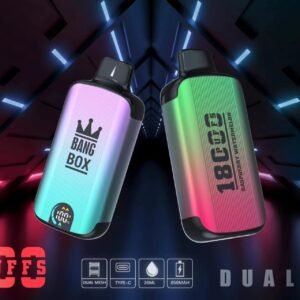 BANG-BOX 18000 Puffs Disposable Vape with 26ml Prefilled Liquid and Mesh Coil Featuring
