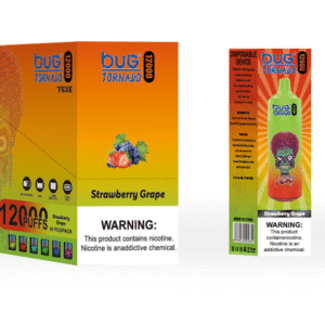 BUG-03 Without Screen 12000 Puffs Disposable Vape with Mesh Coil, Type-C Charging, and LED Display