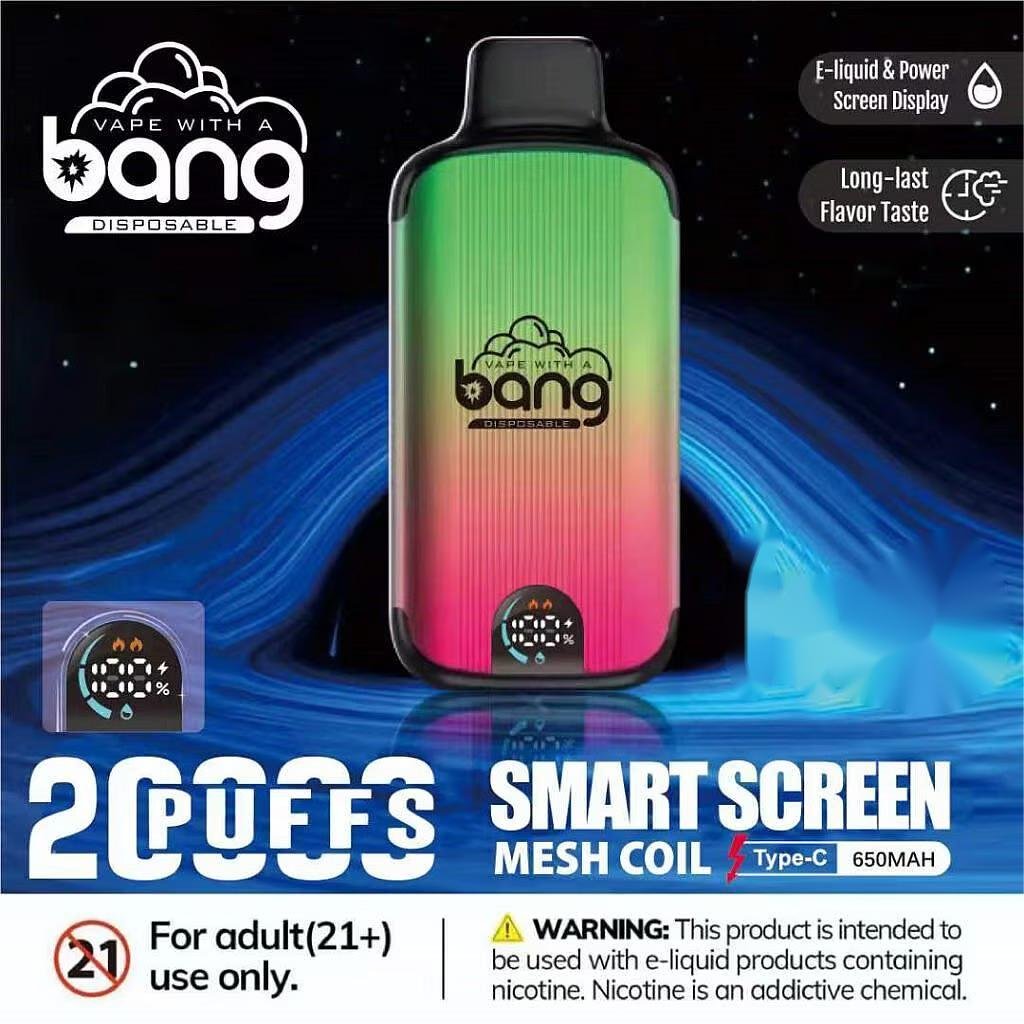 Bang 20000 Puffs 0% 2% 3% 5% Nicotine Latest Original Disposable Vape Pen (2) Bang 20000 Puffs 0% 2% 3% 5% Nicotine Latest Original Disposable Vape Pen (2)