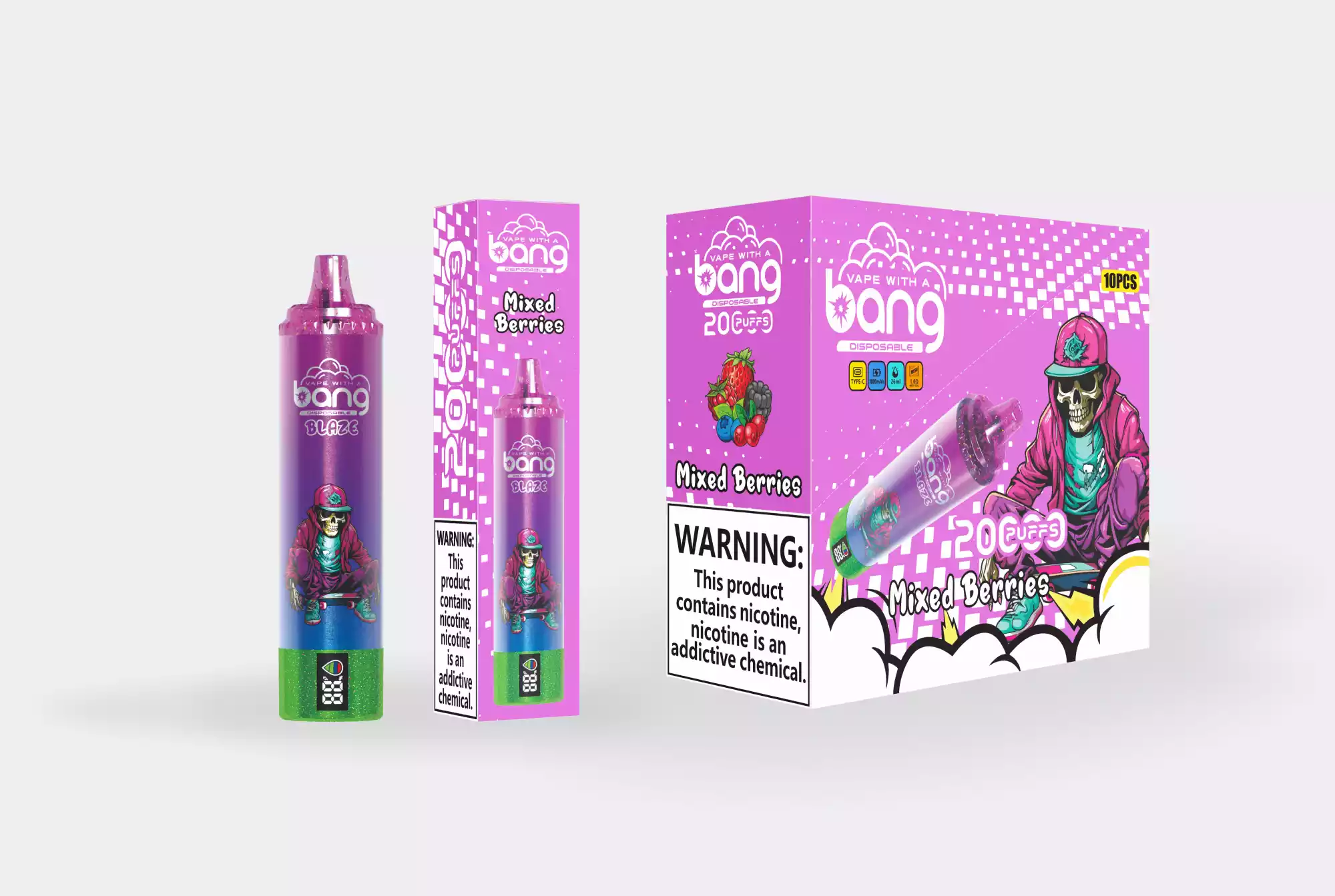 Bang 20000 Puffs 0% 2% 3% 5% Nicotine New LED Display Vape Electronic Cigarette Pod (14) Bang 20000 Puffs 0% 2% 3% 5% Nicotine New LED Display Vape Electronic Cigarette Pod (14)