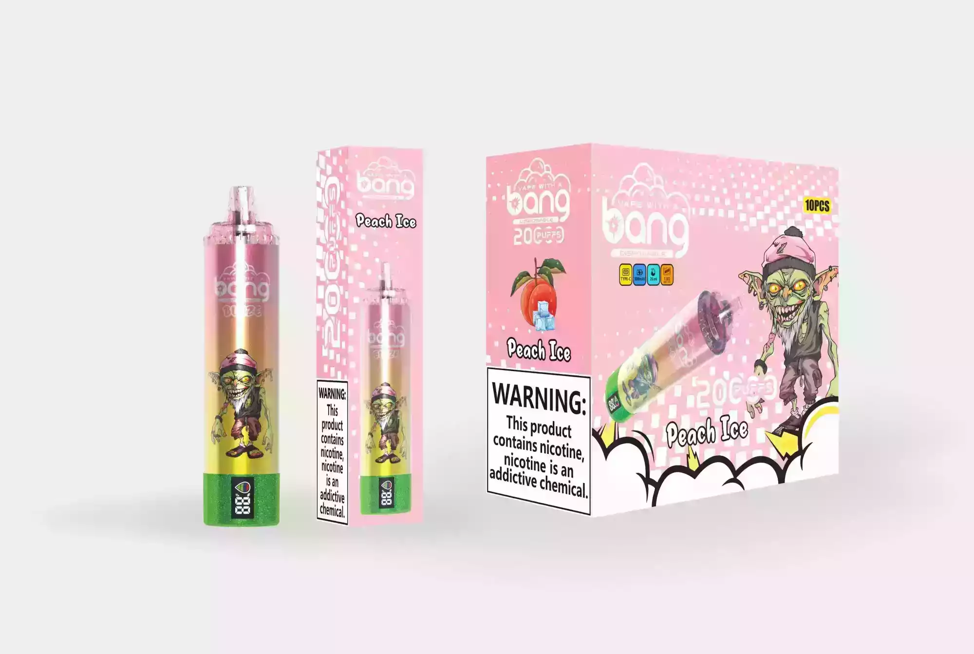 Bang 20000 Puffs 0% 2% 3% 5% Nicotine New LED Display Vape Electronic Cigarette Pod (5) Bang 20000 Puffs 0% 2% 3% 5% Nicotine New LED Display Vape Electronic Cigarette Pod (5)