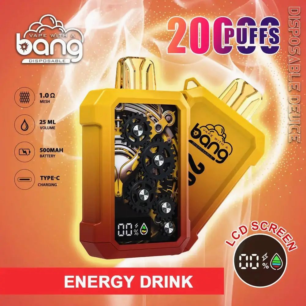 Bang 20000 Puffs Gear Disposable Vape with 25ml Prefilled Liquid and Mesh Coil 0% 2% 3% 5% Nicotine (4) Bang 20000 Puffs Gear Disposable Vape with 25ml Prefilled Liquid and Mesh Coil 0% 2% 3% 5% Nicotine (4)