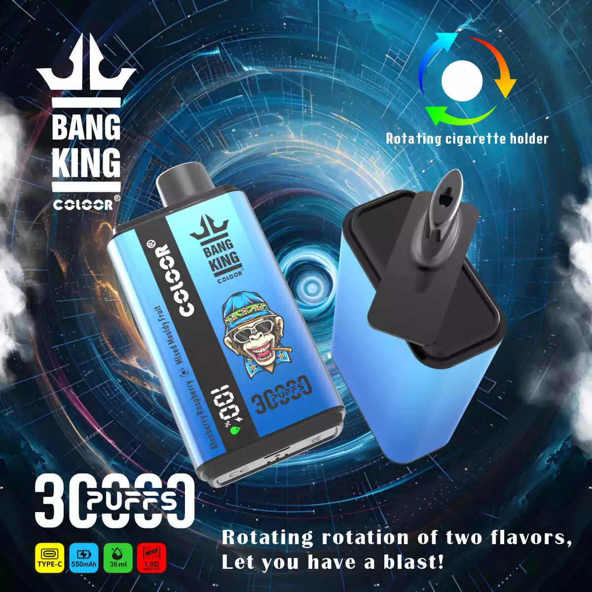 Bang 30000 Puffs 0% 2% 3% 5% Nicotine New LED Display Vape Electronic Cigarette Pod (2) Bang 30000 Puffs 0% 2% 3% 5% Nicotine New LED Display Vape Electronic Cigarette Pod (2)