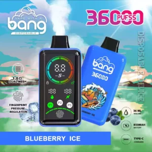Bang 36000 Puffs One-Time-Use Vape Hochkapazitäts-Akku & LED-Anzeige für Smooth Vapor