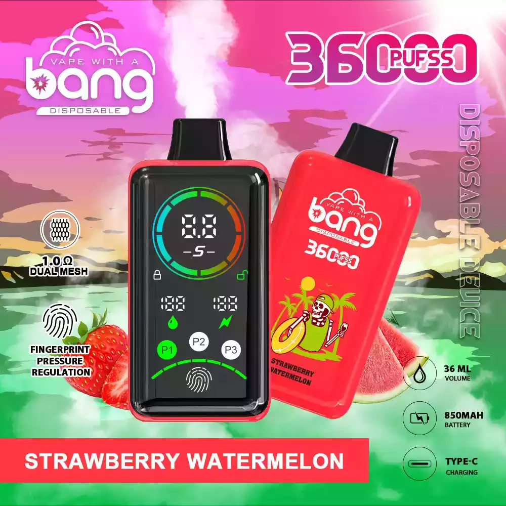 Bang 36000 Puffs One-Time-Use Vape High-Capacity Battery & LED Display for Smooth Vapor (4) Bang 36000 Puffs One-Time-Use Vape High-Capacity Battery & LED Display for Smooth Vapor (4)