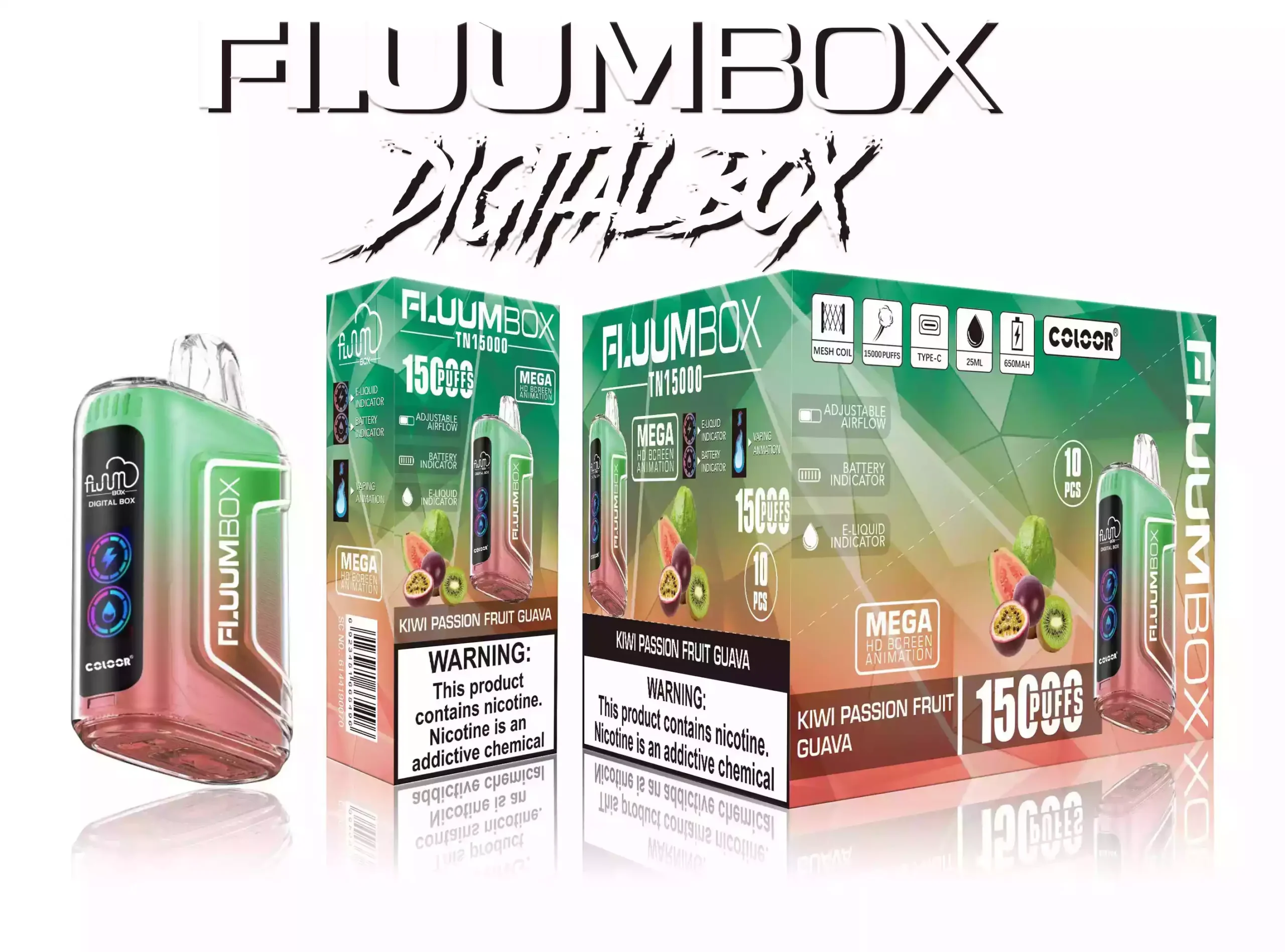 Bang FLUUM BOX 15000 Puffs Latest Original Disposable Vape Pen (15) Bang FLUUM BOX 15000 Puffs Latest Original Disposable Vape Pen (15)