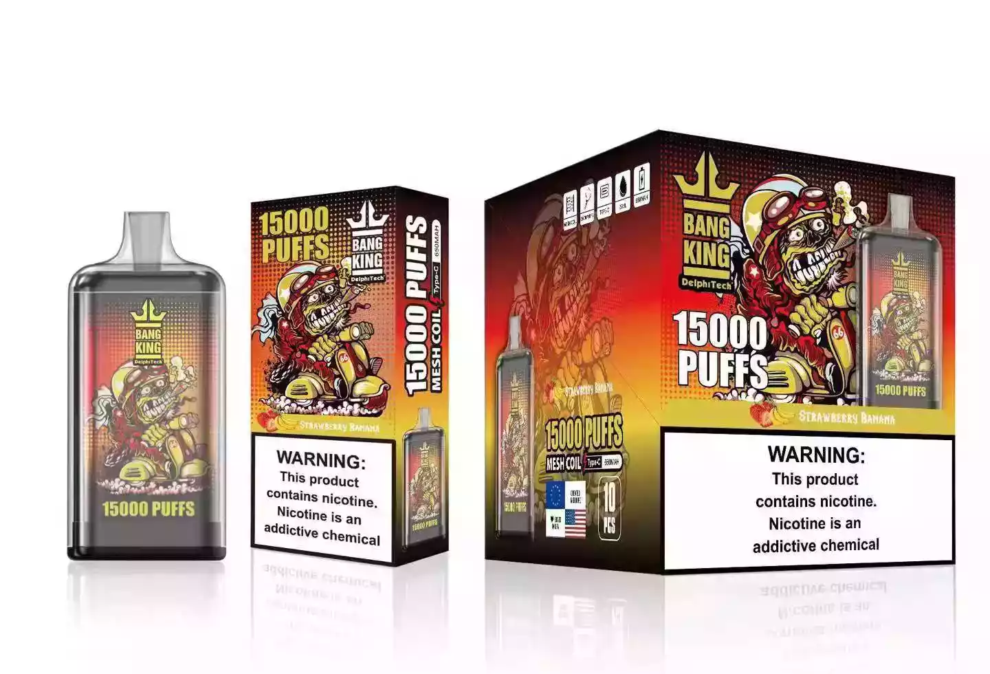Bang KING 15000 Puffs Vape Desechable 25ml Líquido Prellenado 0% 2% 3% 5% Nicotina (3) Bang KING 15000 Puffs Vape Desechable 25ml Líquido Prellenado 0% 2% 3% 5% Nicotina (3)
