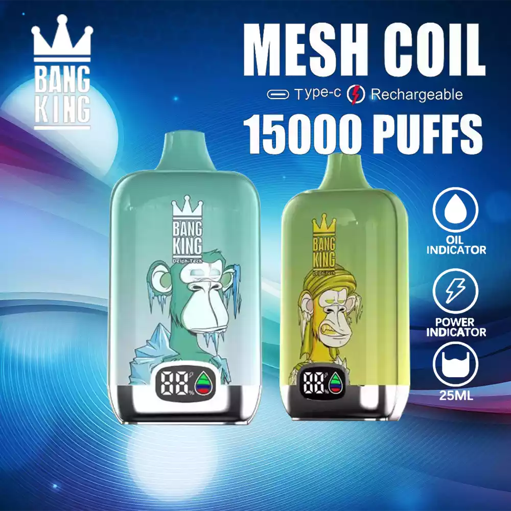 Bang KING 15000 Puffs Latest Original Disposable Vape Pen (9) Bang KING 15000 Puffs Latest Original Disposable Vape Pen (9)