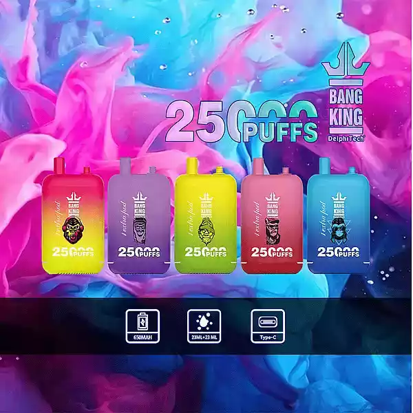 Bang KING 25000 Puffs Disposable Vape with Mesh Coil and 46ml E-Liquid (6) Bang KING 25000 Puffs Disposable Vape with Mesh Coil and 46ml E-Liquid (6)