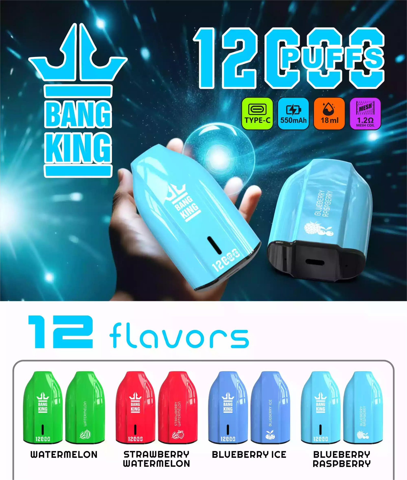 Bang King 12000 Puffs Vape The Best Disposable Vape in Europe! (12) (2) Bang King 12000 Puffs Vape The Best Disposable Vape in Europe! (12) (2)
