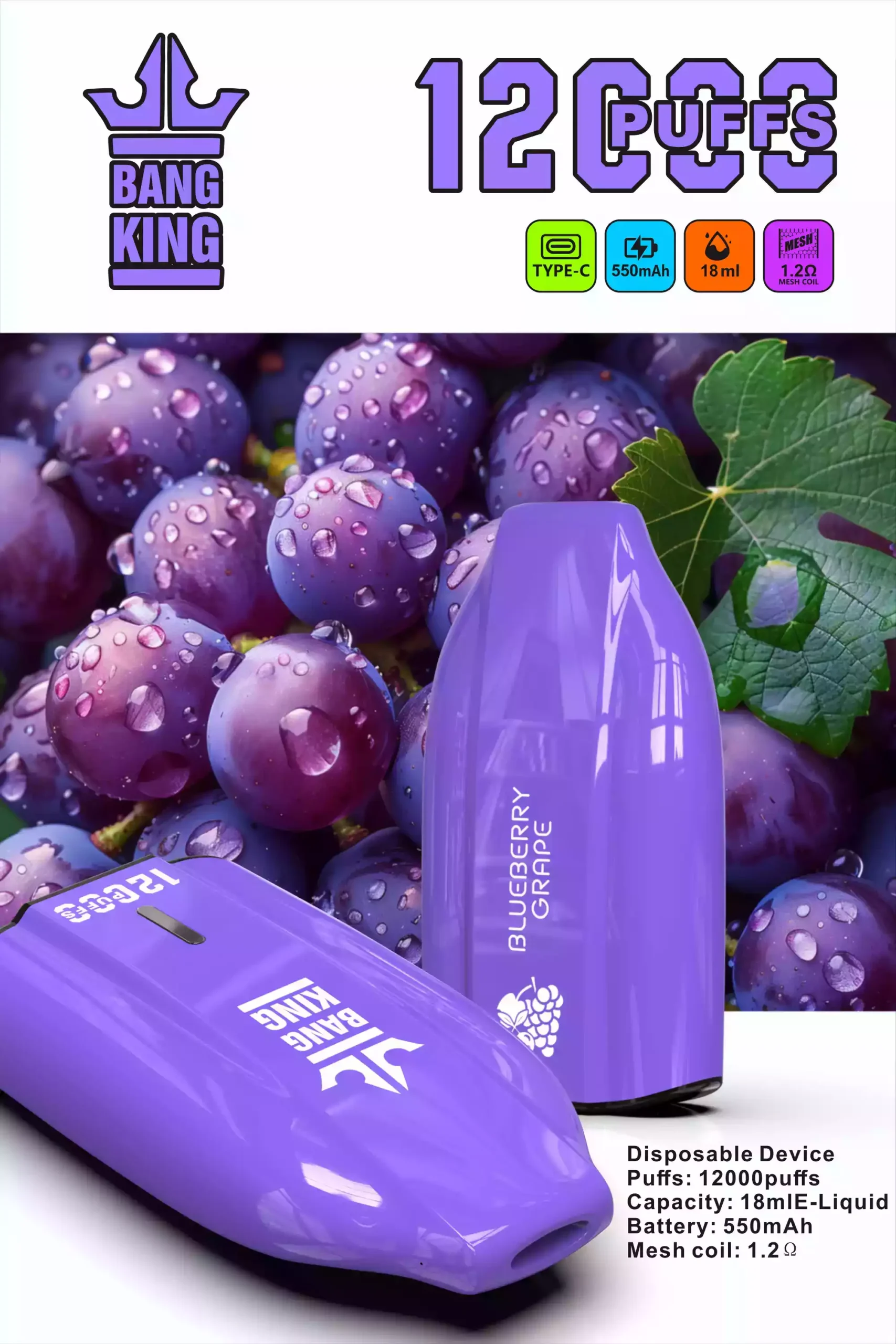 Bang King 12000 Puffs Vape The Best Disposable Vape in Europe! (8) (2) Bang King 12000 Puffs Vape The Best Disposable Vape in Europe! (8) (2)
