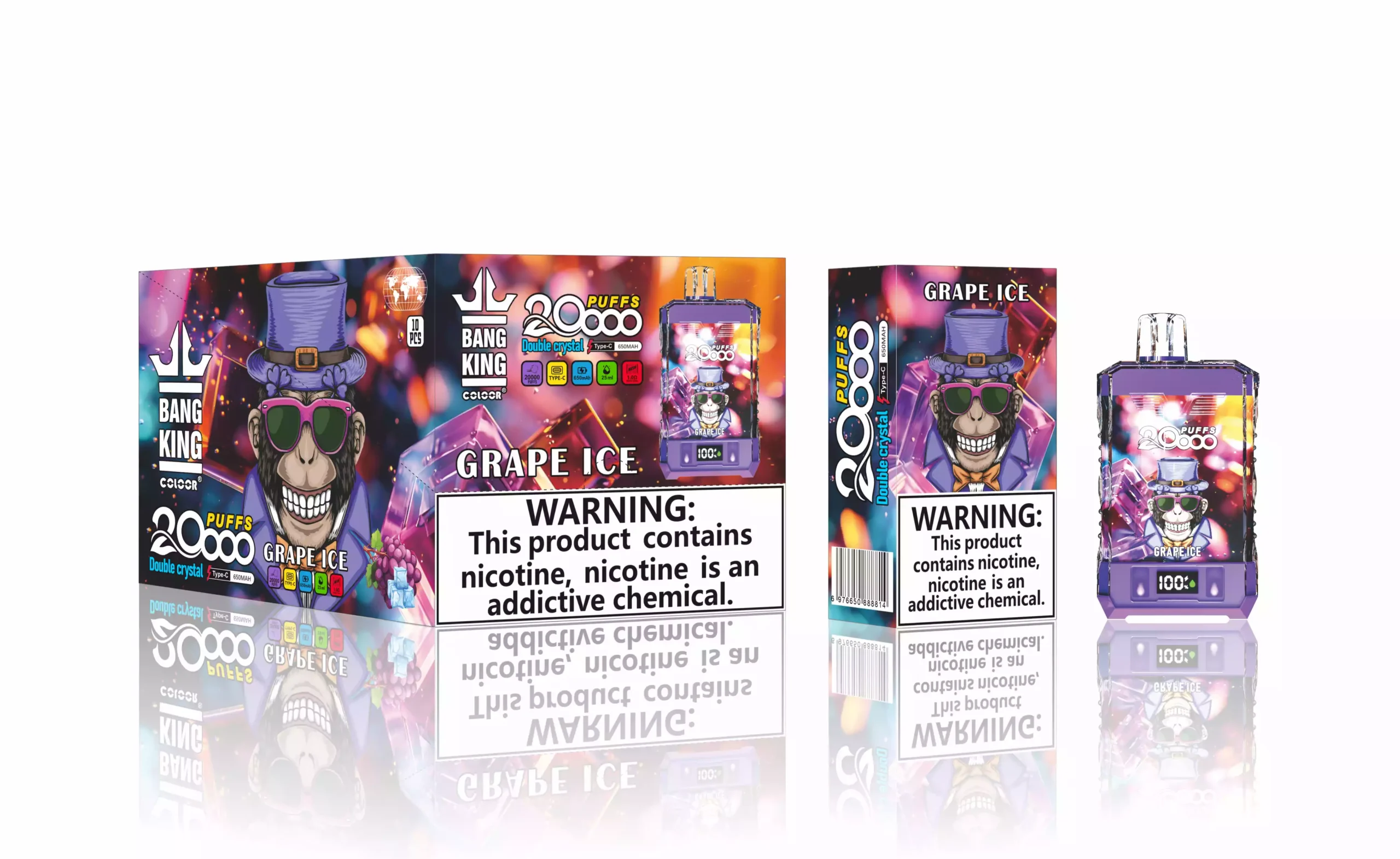 Bang King 20000 Puffs Nuevo Sabor Pantalla LCD Vape Desechable (1) - 副本 Bang King 20000 Puffs Nuevo Sabor Pantalla LCD Vape Desechable (1) - 副本