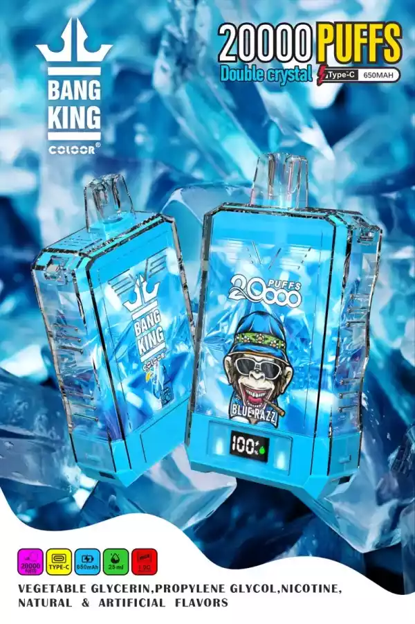 Bang King 20000 Puffs Nuevo Sabor Pantalla LCD Vape Desechable (10) Bang King 20000 Puffs Nuevo Sabor Pantalla LCD Vape Desechable (10)