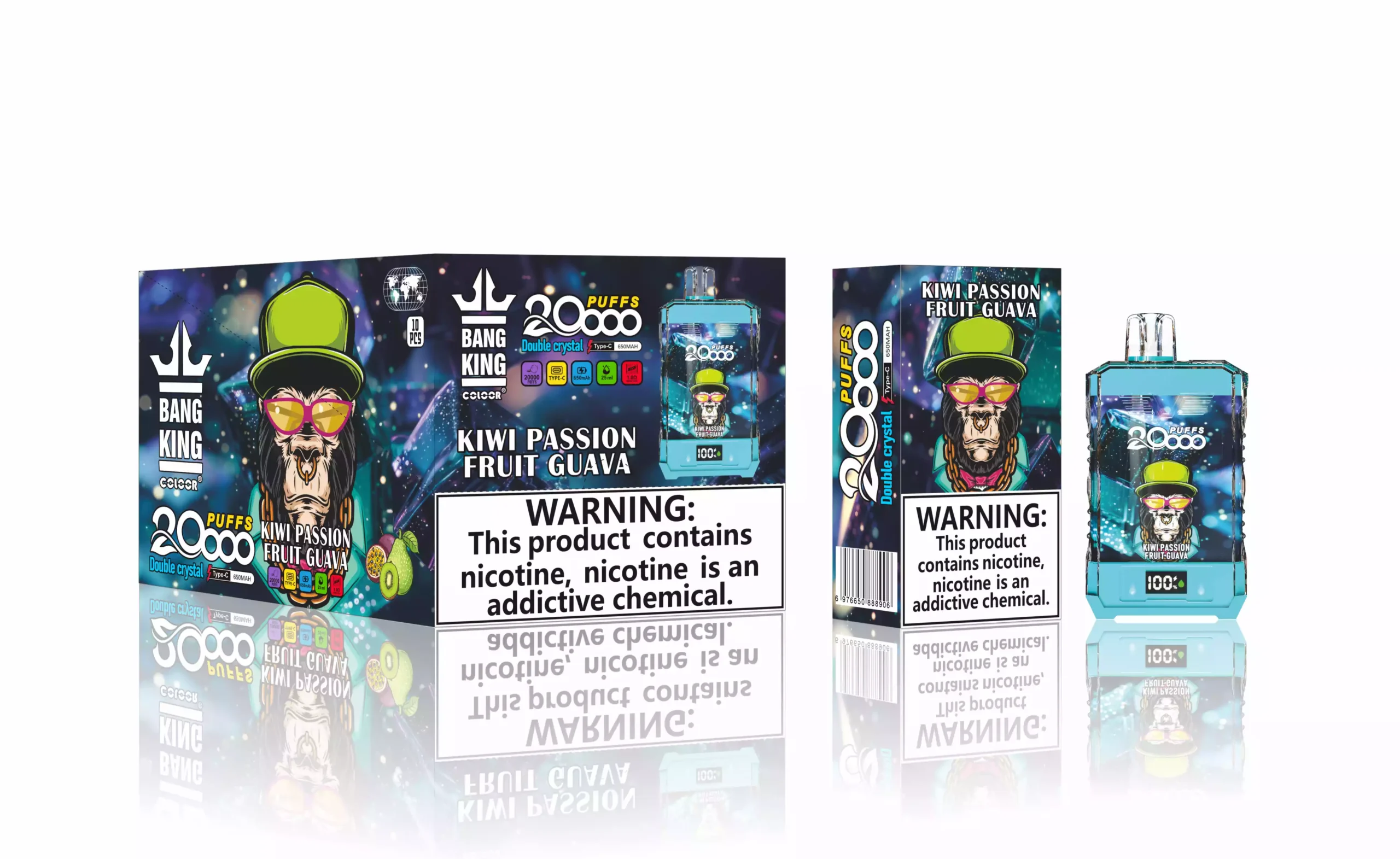 Bang King 20000 Puffs Nuevo Sabor Pantalla LCD Vape Desechable (10) Bang King 20000 Puffs Nuevo Sabor Pantalla LCD Vape Desechable (10)